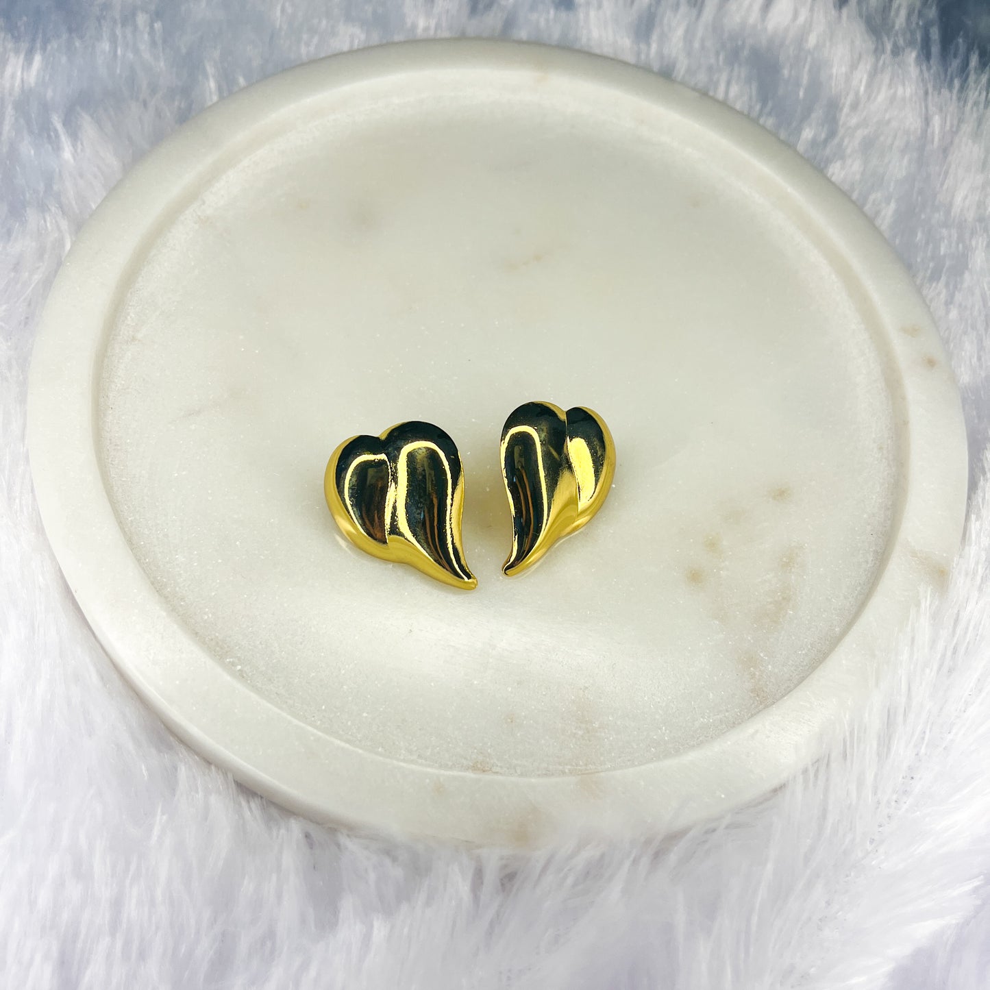 Stainless Steel Anti Tarnish Heart Hoops Earring