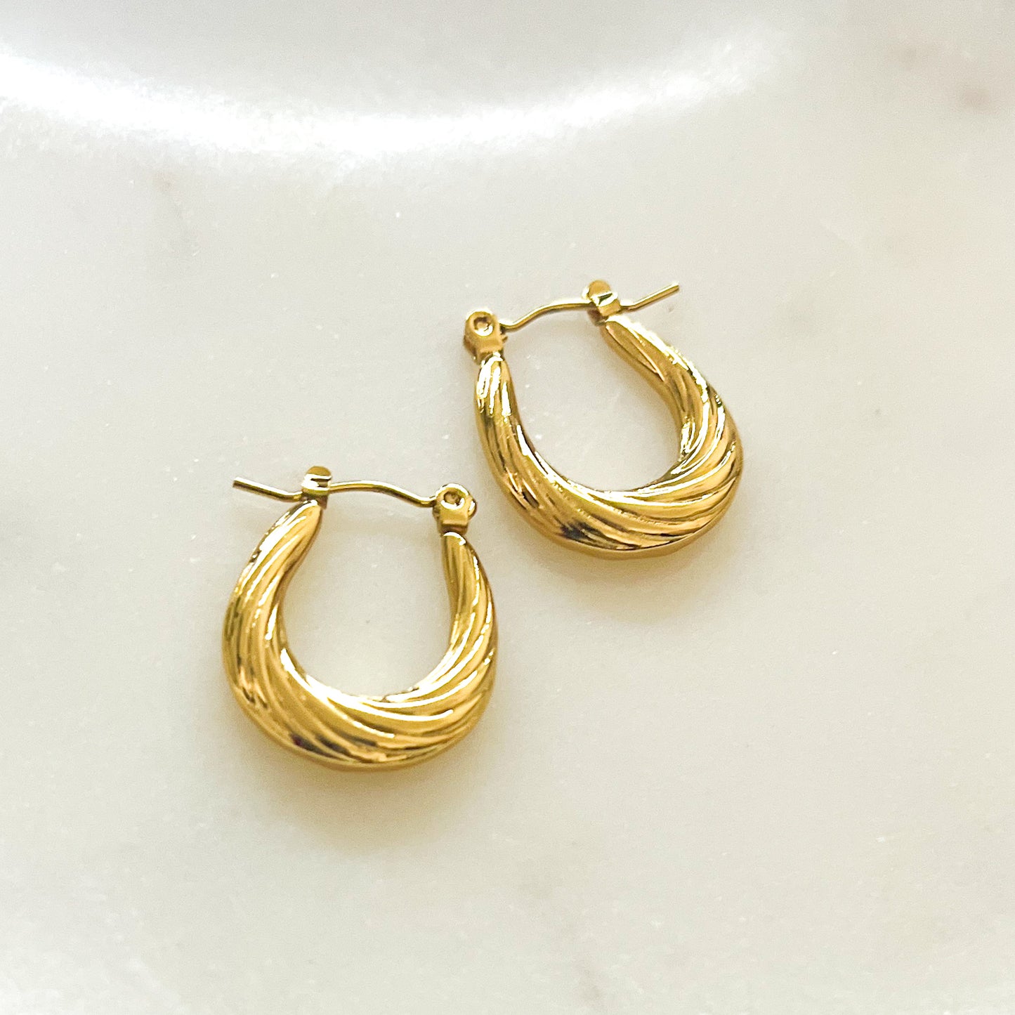 Stainless Steel Anti Tarnish Hoops Earring