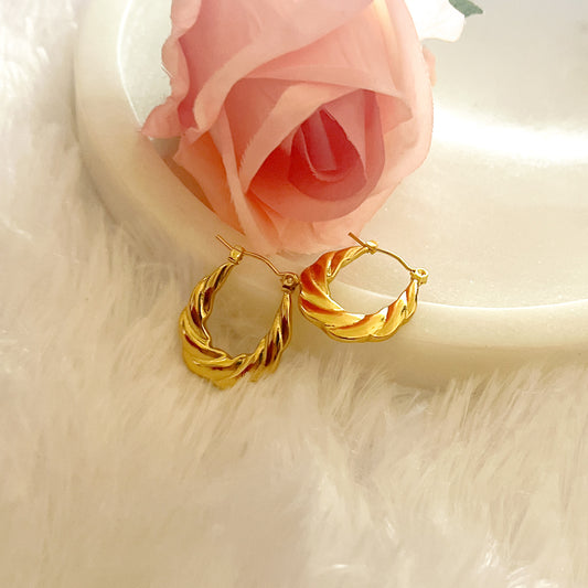 Stainless Steel Anti Tarnish Hoops Earring
