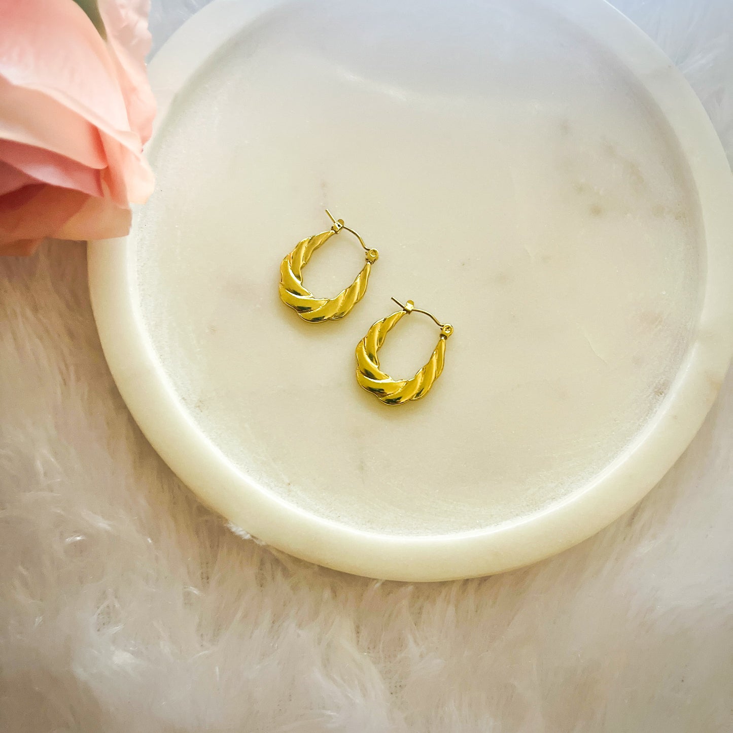Stainless Steel Anti Tarnish Hoops Earring