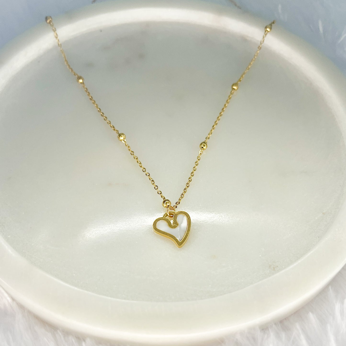 Stainless steel Heart Shaped Necklace