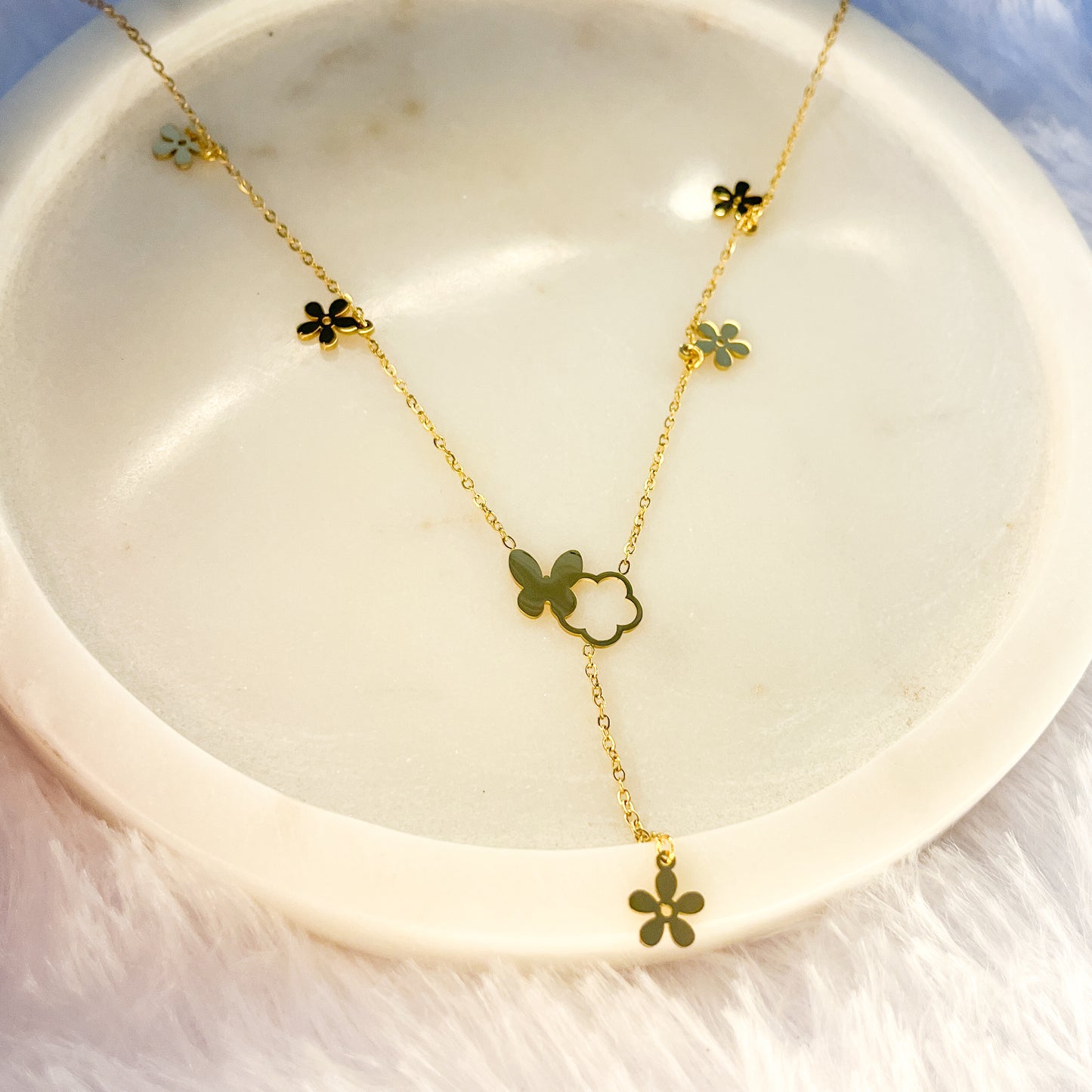 Stainless steel Daisy Flower Necklace