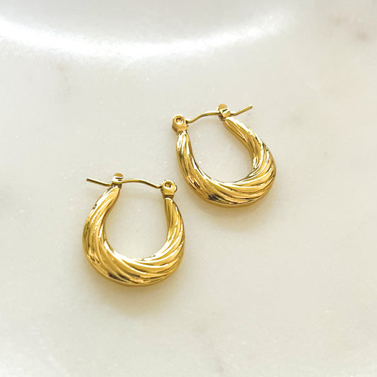 Stainless Steel Anti Tarnish Hoops Earring