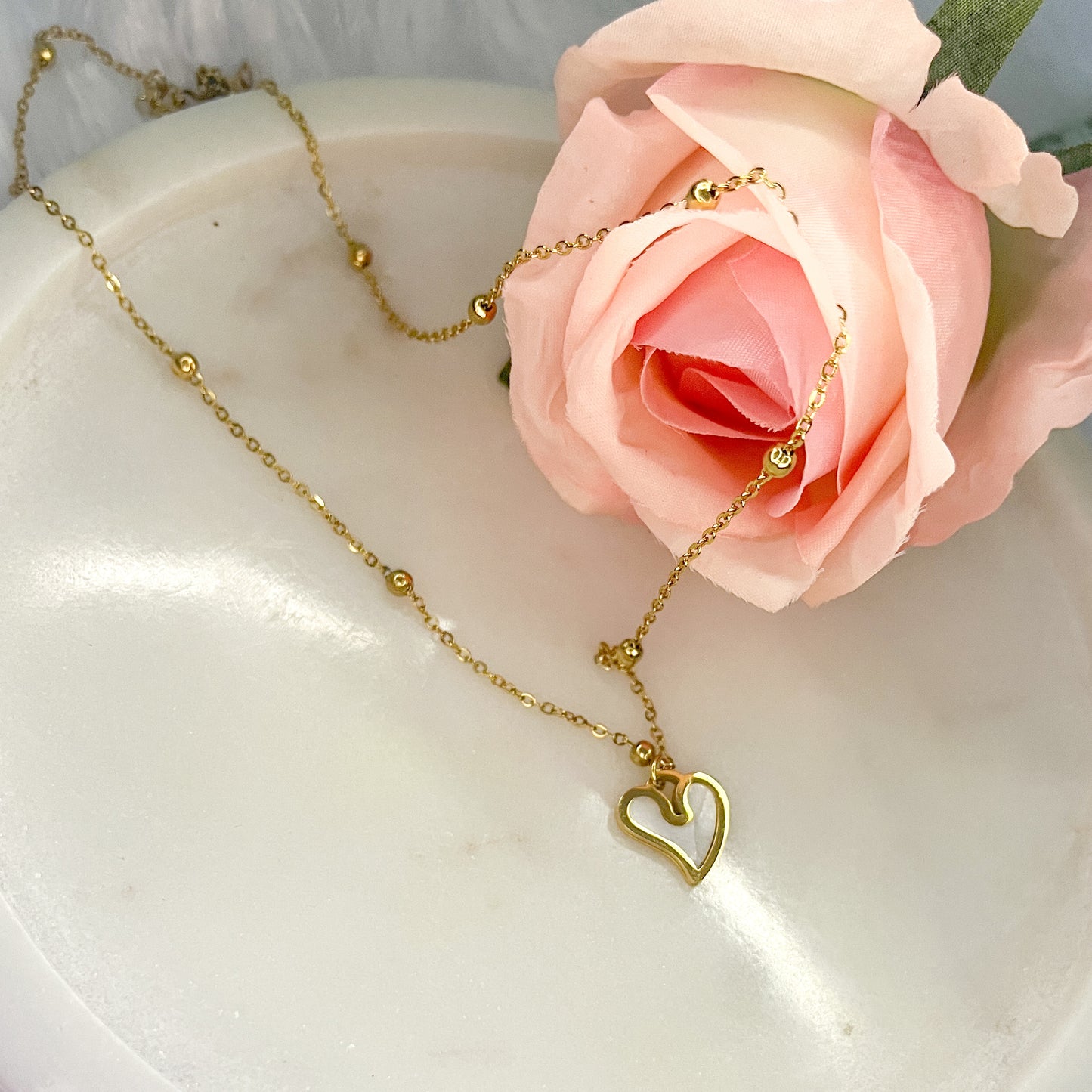 Stainless steel Heart Shaped Necklace