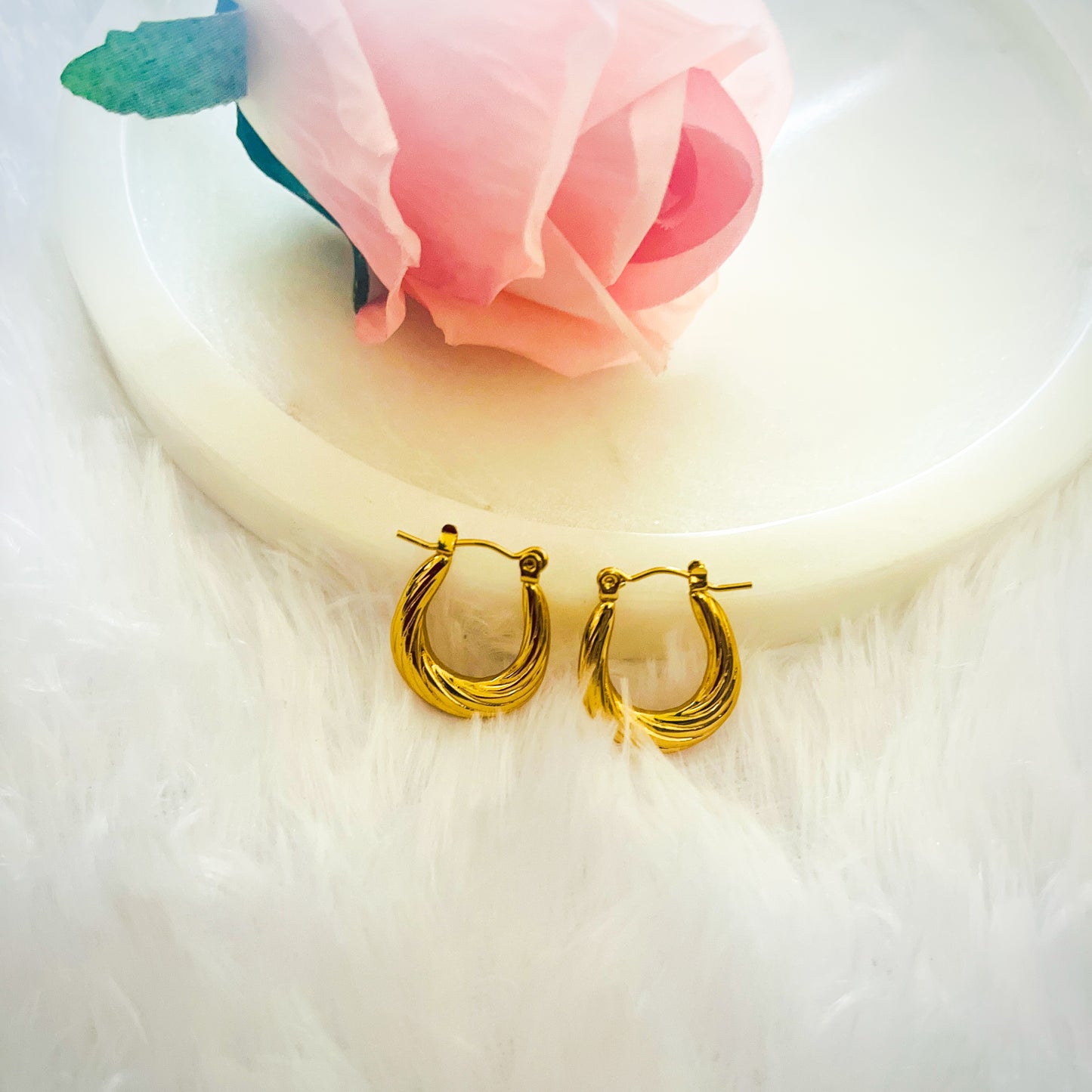 Stainless Steel Anti Tarnish Hoops Earring