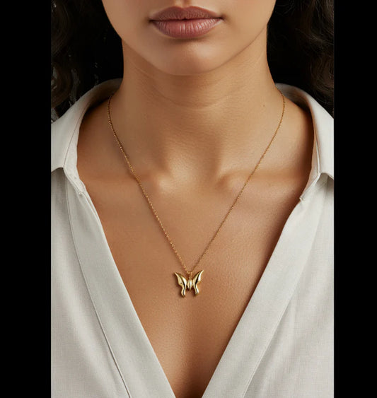 Stainless steel Butterfly Necklace