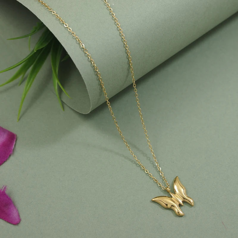 Stainless steel Butterfly Necklace
