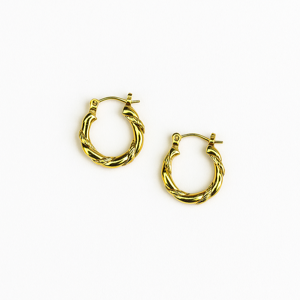 Stainless Steel Anti Tarnish Hoops Earring